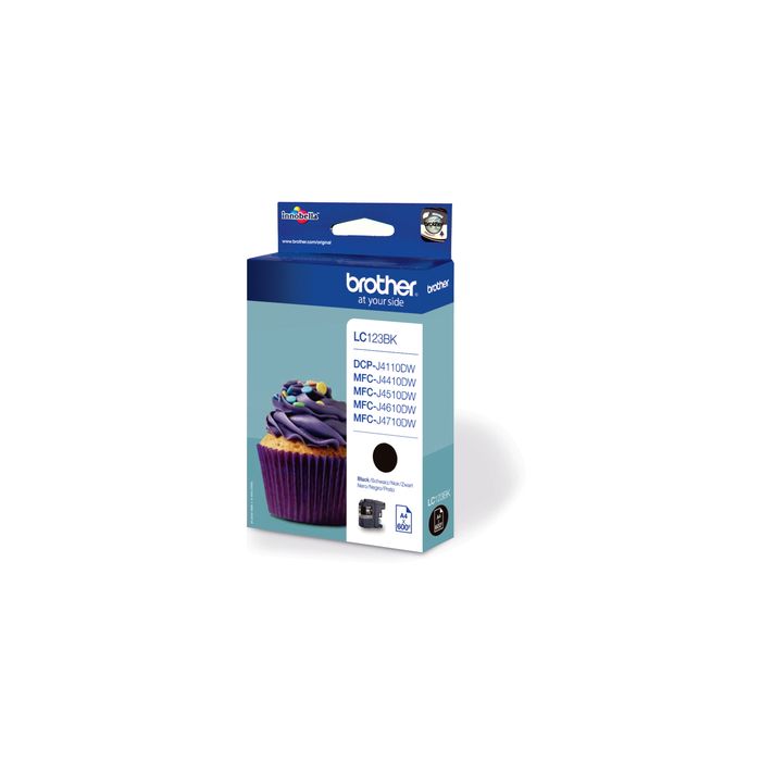 Brother LC-123BK inkt cartridge Zwart (13,4ML) - Origineel main product photo