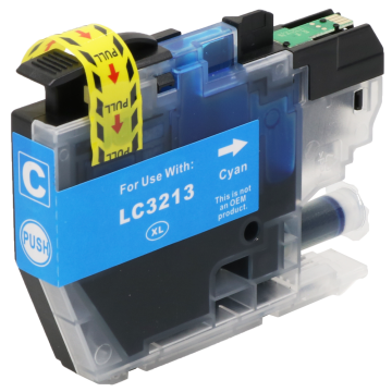 Brother LC-3213C inkt cartridge Cyaan XL - Huismerk