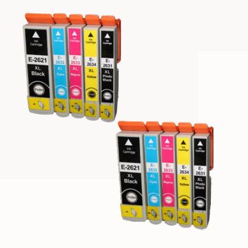 Epson T2636 inkt cartridges Multipack  (10st) - Huismerk