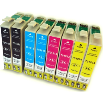 Epson T1816 inkt cartridge Multipack 8 st. (18XL) - Huismerk set