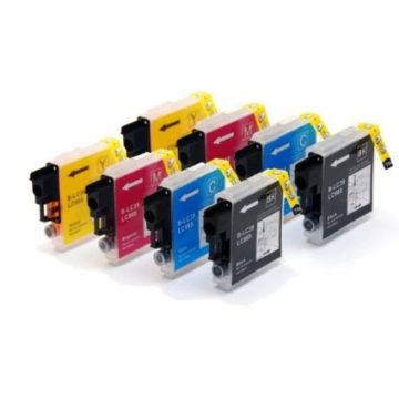 Brother LC-985 inkt cartridges Multipack (8 st.) - Huismerk